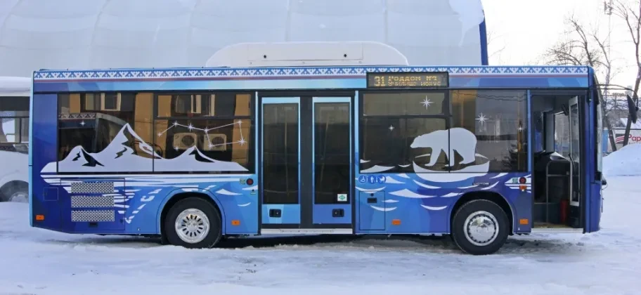 Картинка поста Автобусы МАЗ успешно выдержал испытания в суровых условиях Ямала