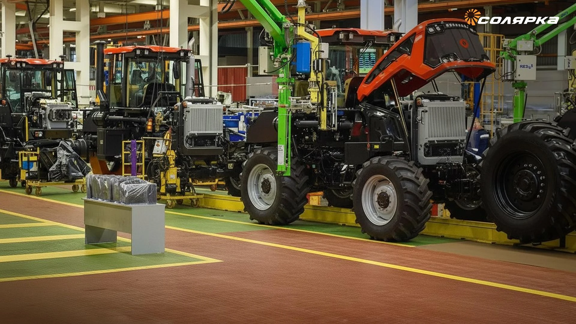 Картинка поста Калужская МТС и Петербургский тракторный завод: новая техника «Кировец» для освоения 150 тыс. га пашни