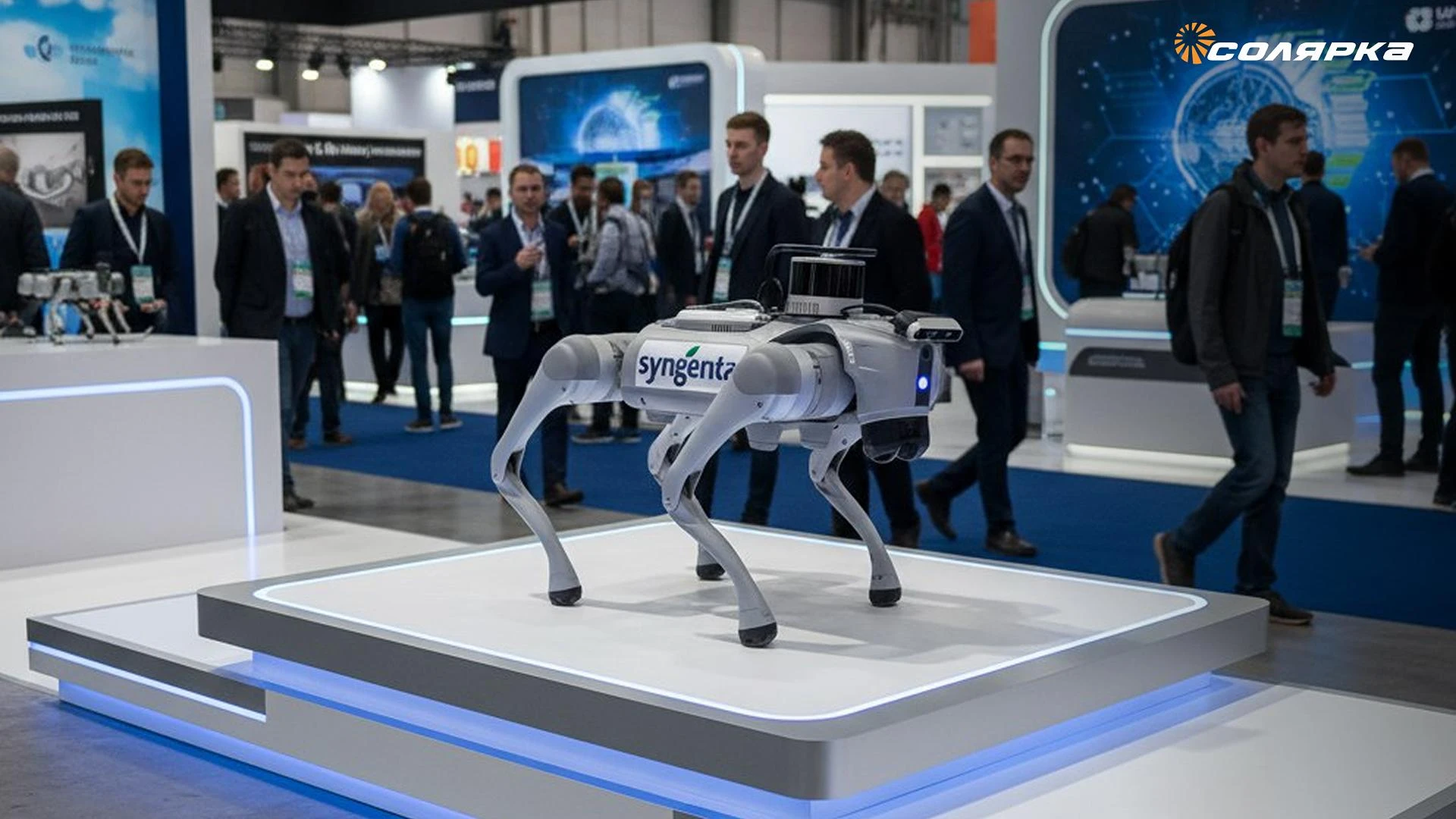 Картинка поста Компания Syngenta представила нового робота-собаку Robodog для помощи агрономам