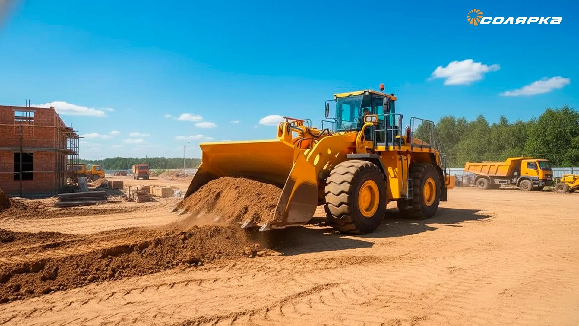 Картинка поста Новый фронтальный погрузчик БЕЛАЗ-78242: мощная новинка, выходящая на испытания