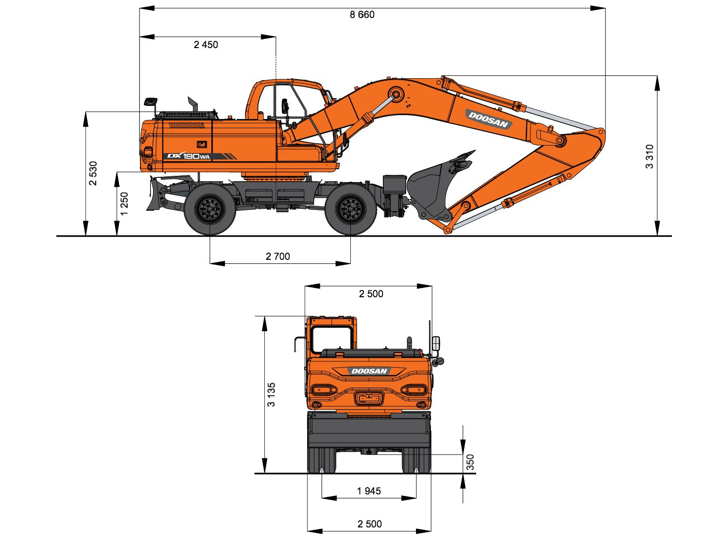 Изображение 1 DOOSAN DX190WAK